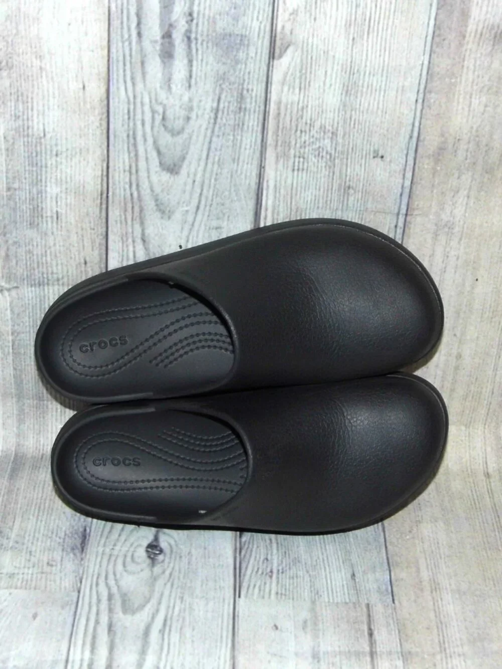 CROCS Dylan Black Platform Clogs Womens Size 10